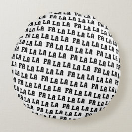 Fa La La La La Chic Farmhouse Reversable Christmas Rond Kussen