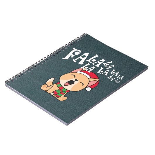 Fa La La La La Christmas Chant Chien | CARNET (Côté gauche)