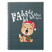 Fa La La La La Christmas Chant Chien | CARNET (Devant)