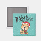 Fa La La La La Christmas Chant Chien | Magnet (Recto/Verso)
