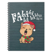 Fa La La La La Christmas Chant de chat | CARNET (Devant)