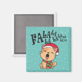 Fa La La La La Christmas Chant de chat | Magnet (Recto/Verso)