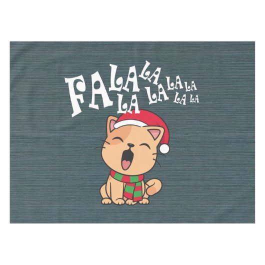 Fa La La La La Christmas Chant de chat | Nappe (Devant (Horizontal))