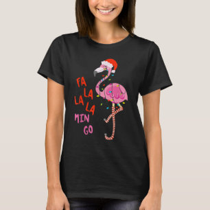 Fa La La La La Flamingo Kerstmis T-shirt