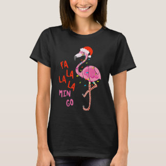 Fa La La La La Flamingo Kerstmis T-shirt