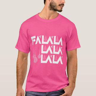 Fa La La La La" Modern Grafisch Kerstfeest T-shirt