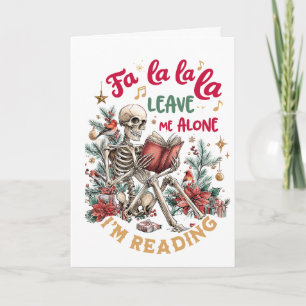 Fa La La La Laat Me Met Rust Ik Lees Feestdagen Kaart