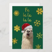 Fa La La La Lama Kaart (Voorkant / Achterkant)