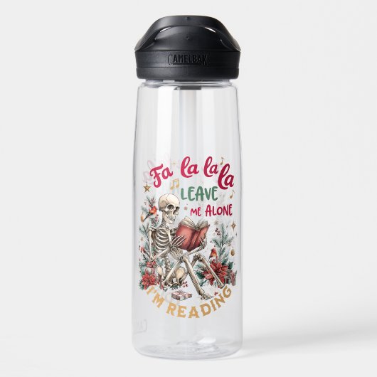 Fa La La La Leave Me Alone I'm Reading  Waterfles (Achterkant)