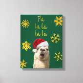 Fa La La La Llama Canvas Afdruk (Voorkant)