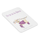 Fa-la-la-la-llama cute Christmas magnet (Côté Droit)