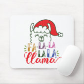 Fa la la la Llama Kerstmis | Mousepad Muismat (Met muis)