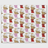 Fa La La La Llama Personalized Holiday Cadeaupapier (Vlak)
