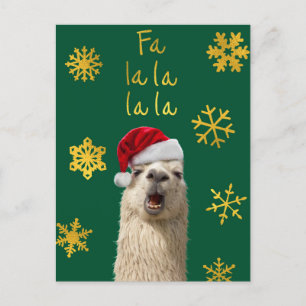 Fa La La La Llama Uitnodiging Briefkaart