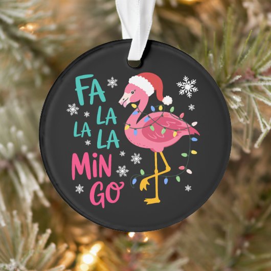 Fa La La La Mingo Flamant rose de Noël Rose Lover (Arbre)