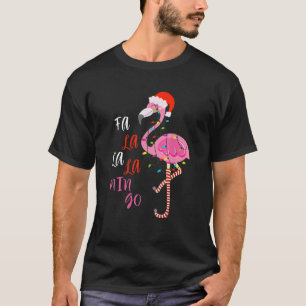 Fa La La La Mingo Flamingo voor kerstvakantie Paja T-shirt