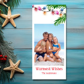 Fa La La La Mingo Photo Flamant rose Carte de Noël