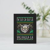 Fa-La-La-La Valhalla-La Viking Kerstmis Briefkaart (Staand voorkant)