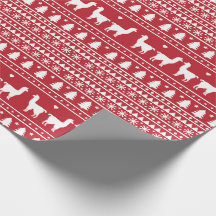 Fa-La-La Lama Kerstcadeaupapier
