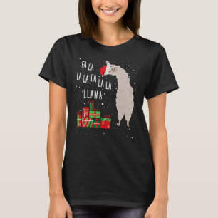 Fa La La Lama Lama Kerstmis Vrouwen Mannen Kinde T-shirt