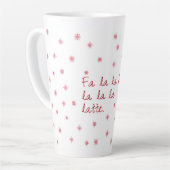 Fa la la latte mug (Angle gauche)