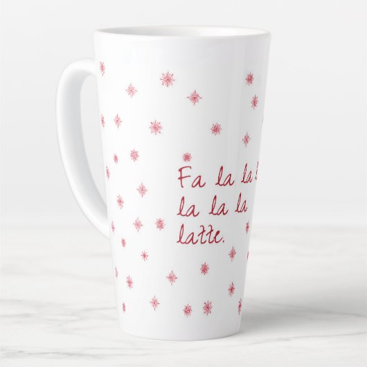 Fa la la latte mug (Angle gauche)