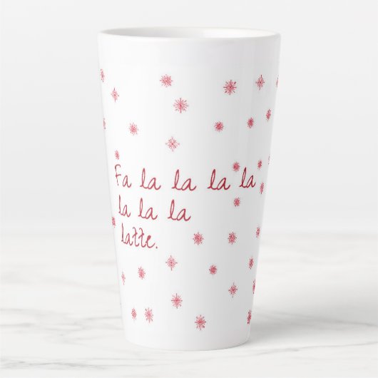 Fa la la latte mug (Devant)