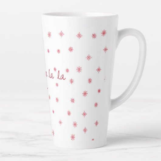 Fa la la latte mug (Droite)