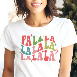 Fa la la leuke feestelijke kerst Tri-Blend shirt