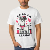 Fa La La Llama Christmas T-shirt (Voorkant)