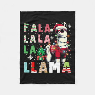 Fa La La Llama Funny Llama Christmas Dierenvriend Fleece Deken