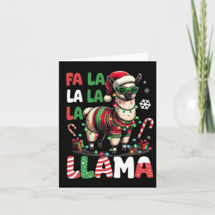 Fa La La Llama Funny Llama Christmas Dierenvriend Kaart