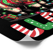 Fa La La Llama Funny Llama Christmas Dierenvriend Poster (Hoek)