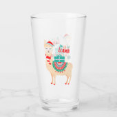 Fa La La Llama | Kerstmis Glas (Achterkant)