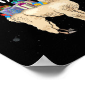 Fa La La Llama llama kerstmis met kerstbox Poster (Hoek)