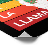 FA LA LA LLAMA POSTER (Hoek)