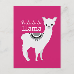 "Fa La La Llama" Vakantie Briefkaart