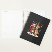 Fa La La Llama Xmas Lights Sloth Riding Llama Chri (Devant avec enveloppe)