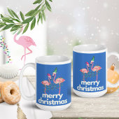 Fa la la mingo Christmas Flamingo Coffee Mok