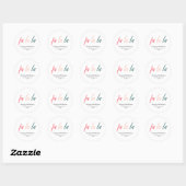 Fa La La Prettige feestdagen Modern Ronde Sticker (Vel)