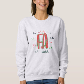 Fa La La Schattige Vrouwen Kerst Hoodie Trui