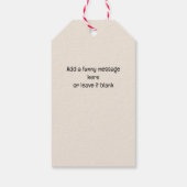 FA LA LABRADOR HOND KERSTMIS HARIG CADEAULABEL (Achterkant)