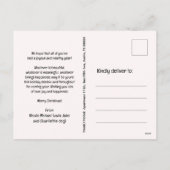 FA LA LABRADOR HOND RODE VRACHTWAGEN HARIG KERSTFE FEESTDAGENKAART (Achterkant)