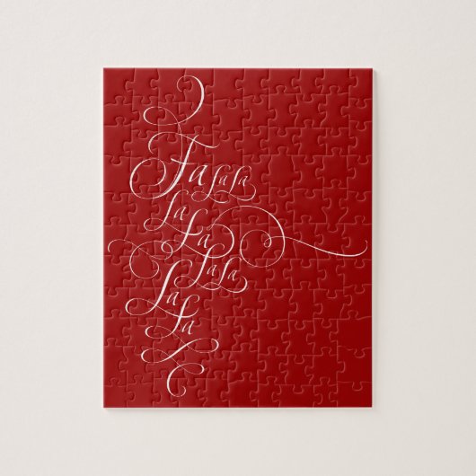 Fa la lala - kerstcadeautjes - Dek de hal Legpuzzel (Verticaal)