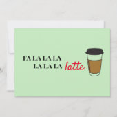 Fa la latte Funny Café carte de vacances (Devant)