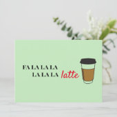 Fa la latte Funny Café carte de vacances (Debout devant)