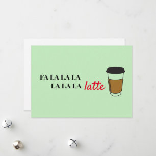 Fa la latte Funny Café carte de vacances