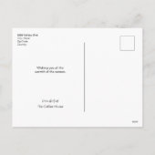 Fa la latte Funny Café d'affaires Carte de vacance (Dos)