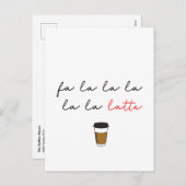 Fa la latte local Café affaires Carte de vacances (Devant / Derrière)