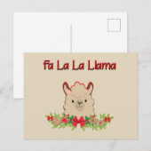Fa La Llama Briefkaart (Voorkant / Achterkant)